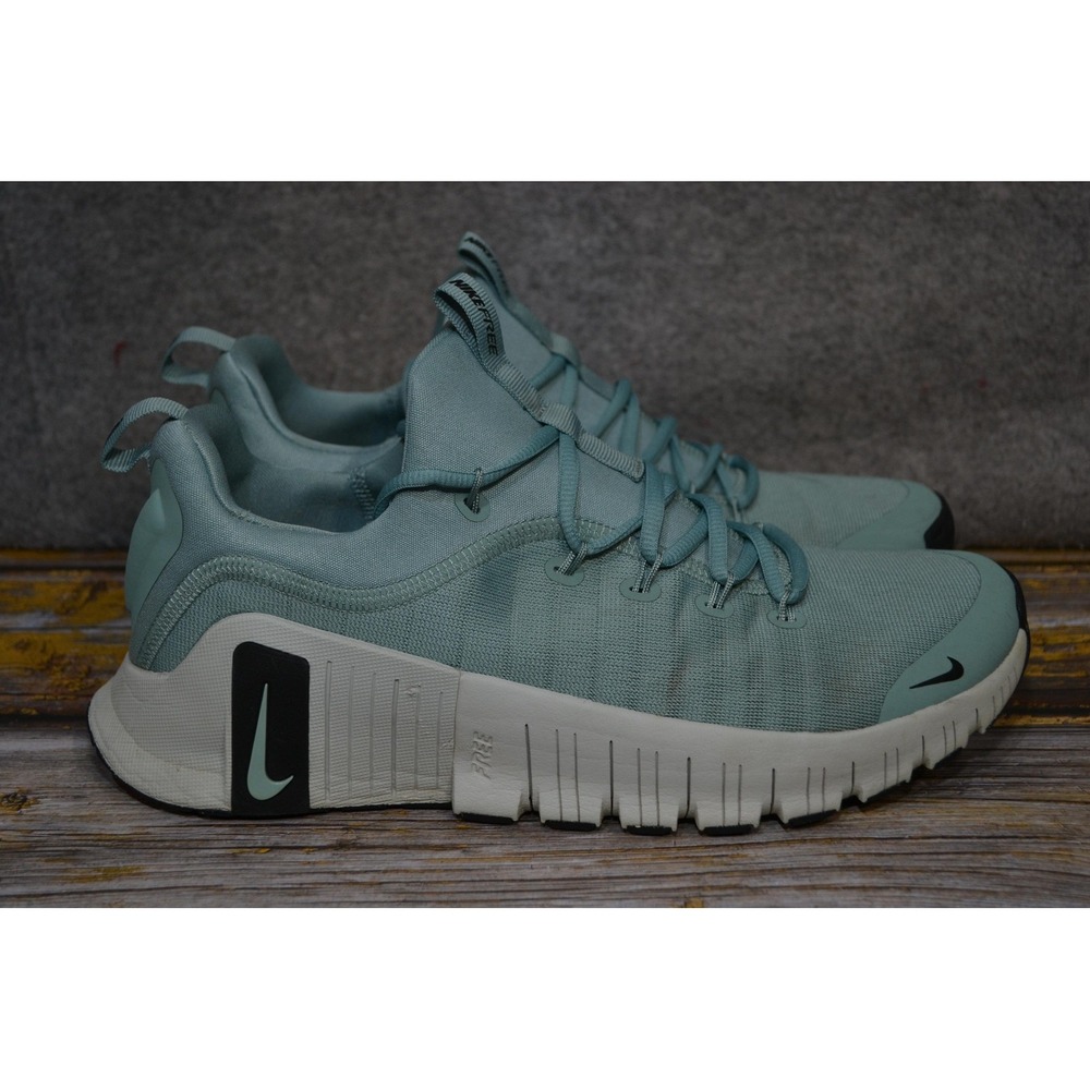 Nike Free Metcon 6 Shoes Men 10.5 Green Cannon Light Silver Training GYM Sneaker